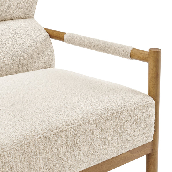 Olsen Boucle Accent Arm Chair, Palladian Beige