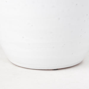 Basin Large Off-White Glazed Vase