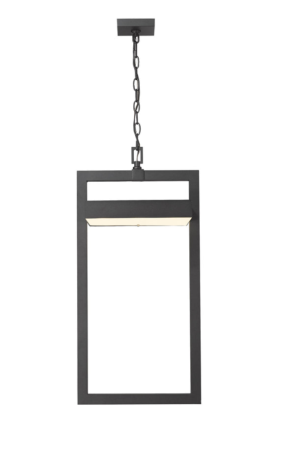 Luttrel 1 Light Outdoor Chain Mount Ceiling Fixture in Black Finish