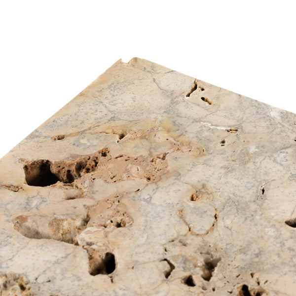 Faydon End Table In Romano Fosse Travertine