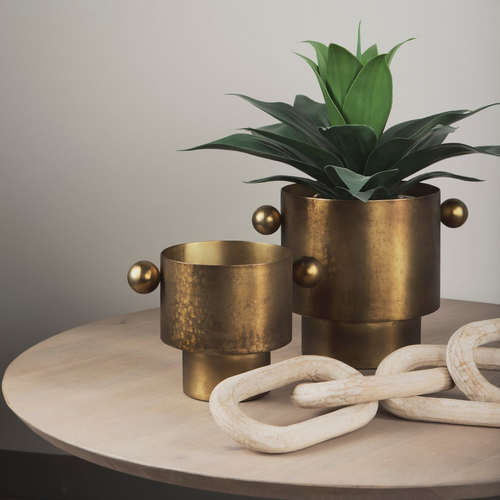 Juno 8.5H Large Gold Iron Vase