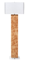 Parallel Burl Wood Floor Lamp