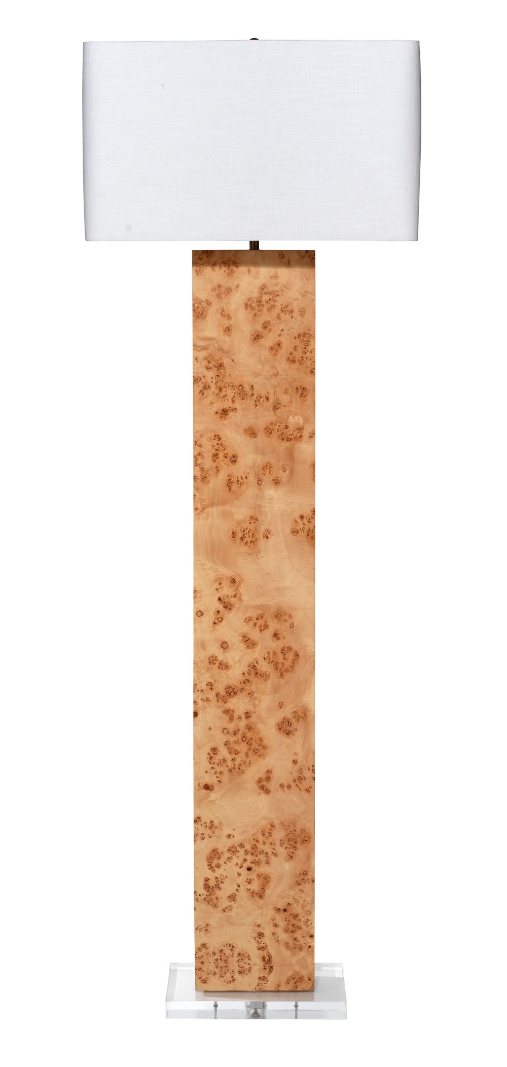 Parallel Burl Wood Floor Lamp