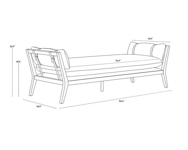 ADELINA DAYBED - HEATHER IVORY TWEED