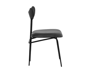GIBBONS DINING CHAIR - BLACK - BRAVO PORTABELLA