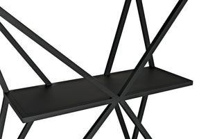Sutro Shelf in Matte Black Industrial Steel