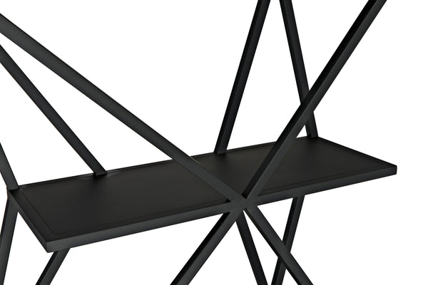Sutro Shelf in Matte Black Industrial Steel