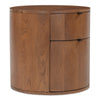 Theo Two Drawer Brown Nightstand by Moe's
