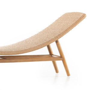 Portia Outdoor Chaise Lounge In Natural