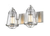 Mariner 2 Light Vanity in Brushed Nickel Finish