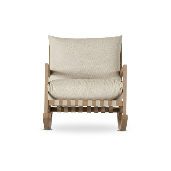 Aiken Outdoor Rocking Chair In Faye Sand