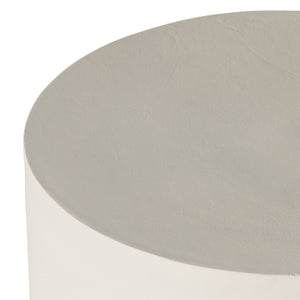 Basil Outdoor Drink Table In Matte White