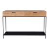Moe's Joliet Console Table Natural Teak Wood