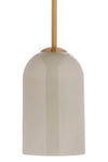 Holt 1-Light Glass Pendant, Taupe