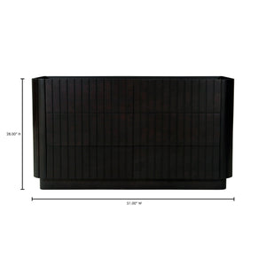 Moe's Povera 6-Drawer Dresser Black