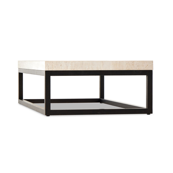 The 67' Rectangular Coffee Table in Travertine