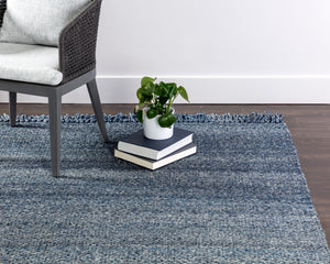 LINDAU HAND-WOVEN RUG - TEAL - 9' X 12'