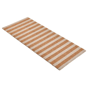 Classic Home Striped Doormat Ivory/Natural 24"x57"