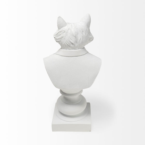 Murray 6L x 5W White Resin Business Fox