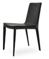 Tiffany dining chair black bonded leather
