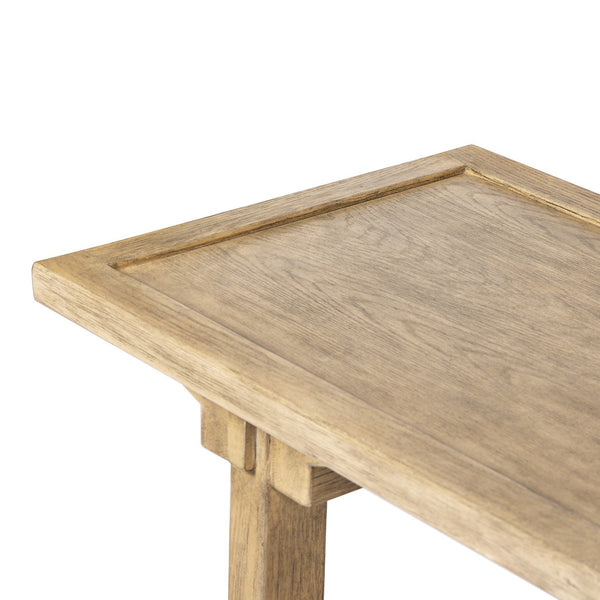 Trinity Console Table - Distressed Light Oak