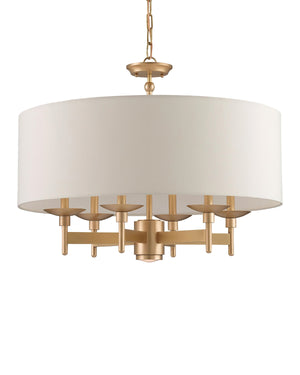 Bering Brass Chandelier In Antique Brass