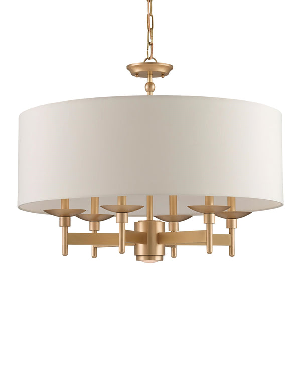Bering Brass Chandelier In Antique Brass