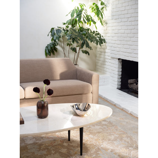 Moe's Winona Coffee Table in Botticino Beige Marble