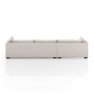 Westwood 2Pc Laf Sectional In 131" In Pebble
