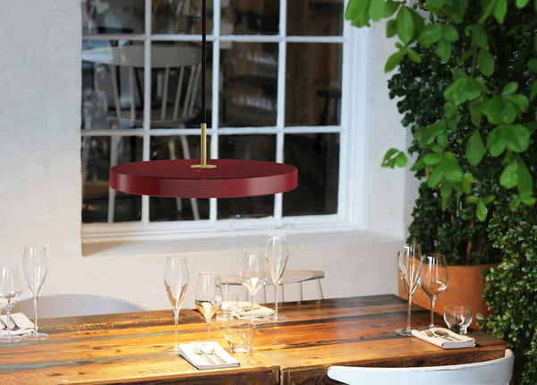 Asteria LED Pendant in Ruby