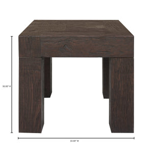 Moe's Evander Rustic Brown Side Table