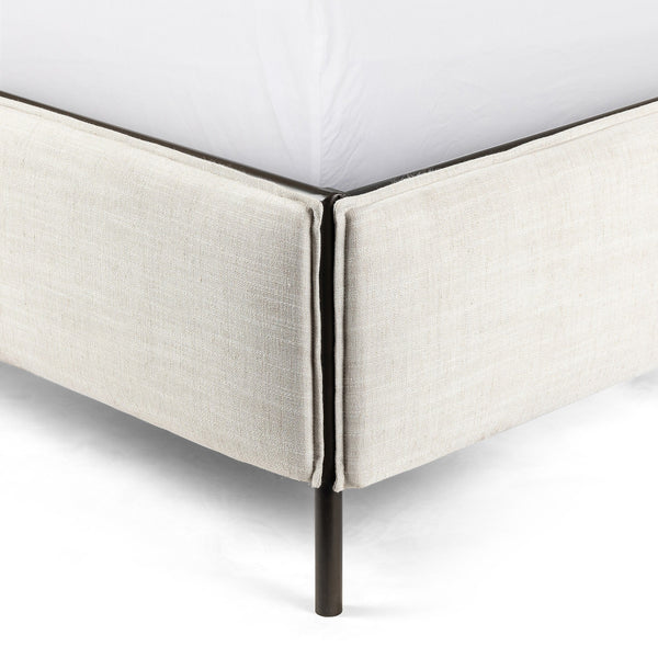 Leigh Upholstered Queen Bed - Hockney Ivory