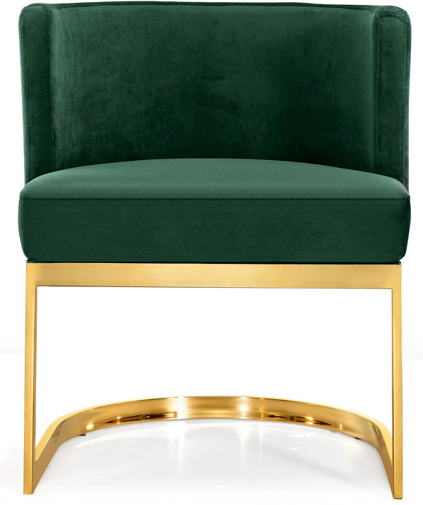 Donna Dining Chair In Green Velvet