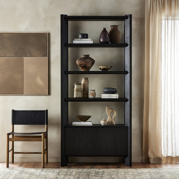 Orwin Bookshelf in Smoked Black Oak