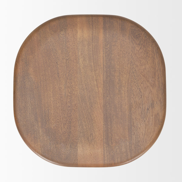 Ernest Medium Brown Wood Bar Stool
