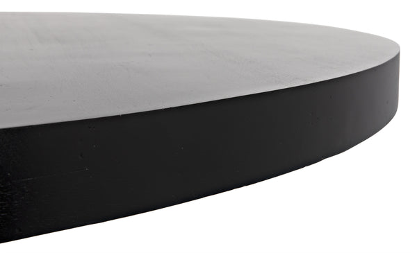 Hugo Dining Table, Hand Rubbed Black