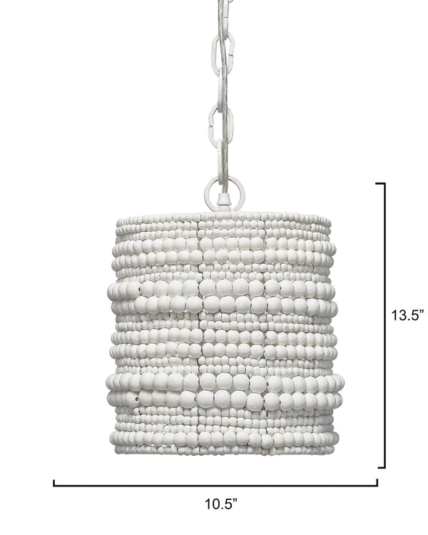 Strand Wood Beaded 1-Light Pendant