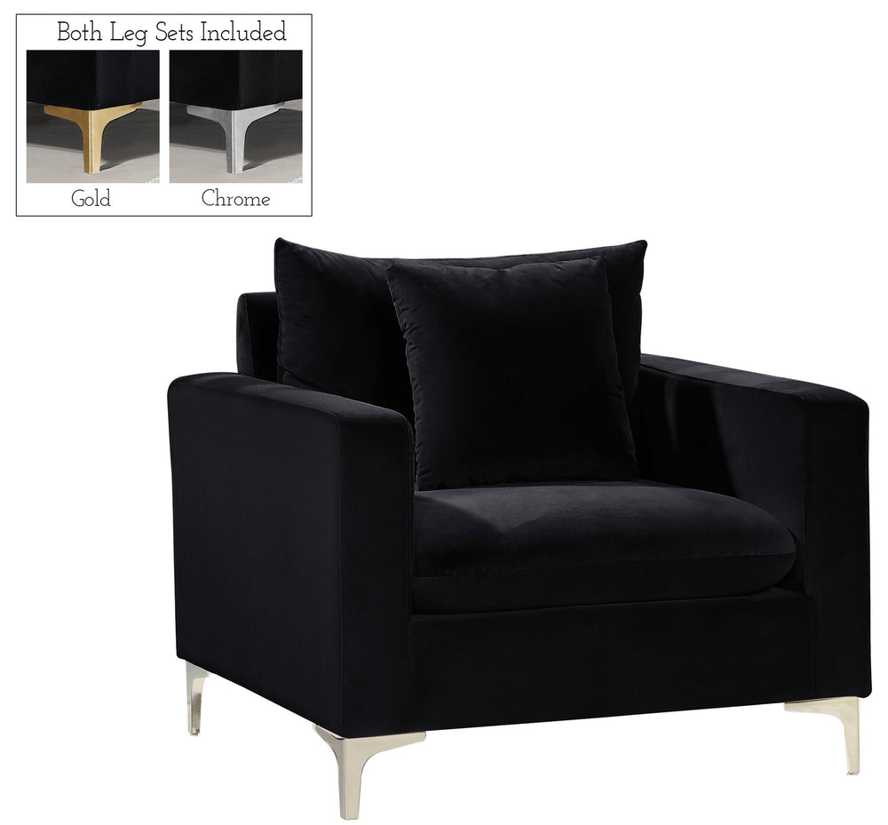 Lucy Chair In Black Velvet