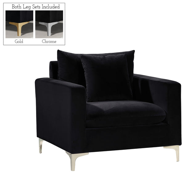Lucy Chair In Black Velvet