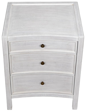 Hampton Night Stand 24", White Wash