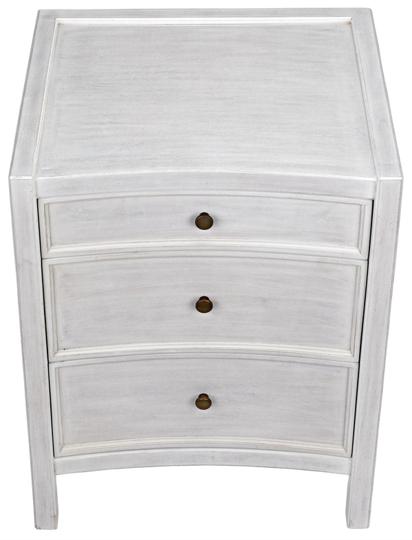 Hampton Night Stand 24", White Wash