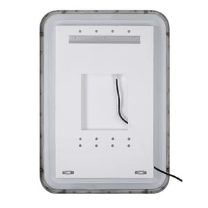 Crofton Lighted Black Large Mirror