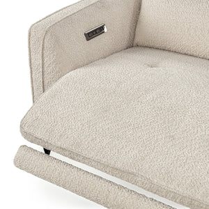 Conway Power Recliner Sofa with Dual Recline - Ivory