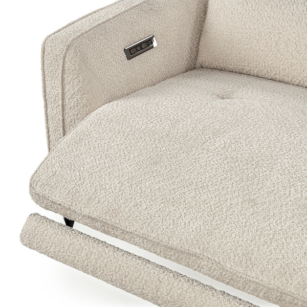 Conway Power Recliner Sofa with Dual Recline - Ivory