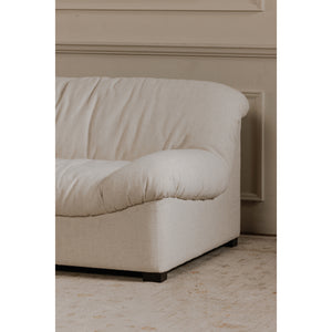 Halston Flecked Oat Sofa with Textured Upholstery
