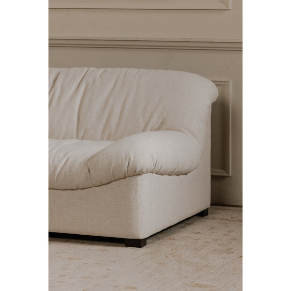 Halston Flecked Oat Sofa with Textured Upholstery