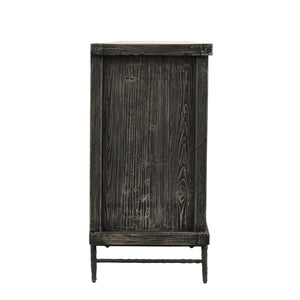 Willmark Solid Wood 6Dr Cabinet - Reclaimed Pine & Iron