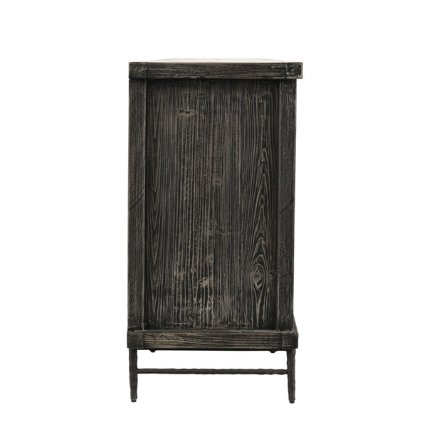 Willmark Solid Wood 6Dr Cabinet - Reclaimed Pine & Iron