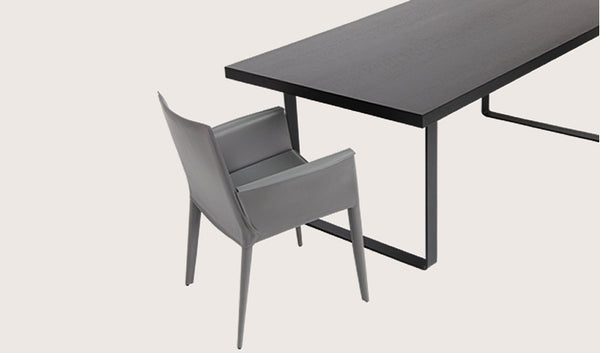 Tiffany armchair grey bonded leather