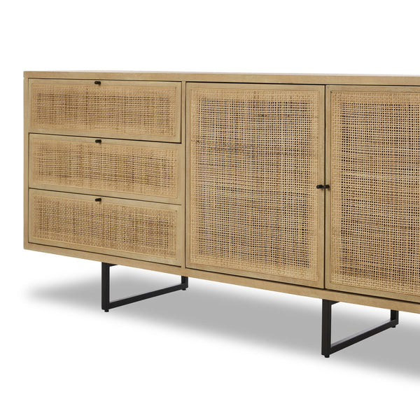 Carmel Sideboard 96" - Natural Cane